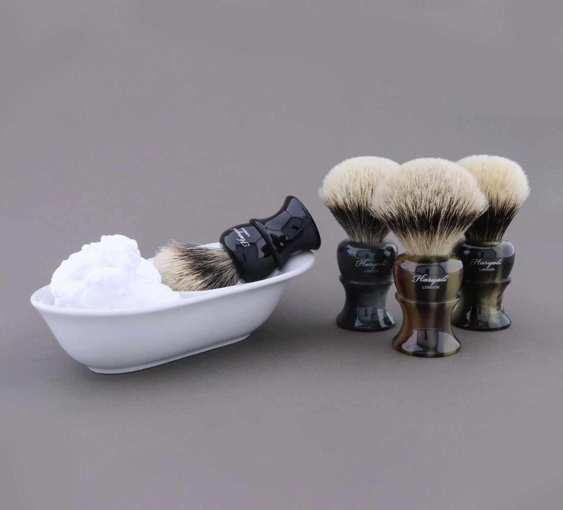 Badger Shaving Brushes, Silvertip Badger Shaving Brush, Super Badger Shaving Brush are the collections offered by Haryali London UK