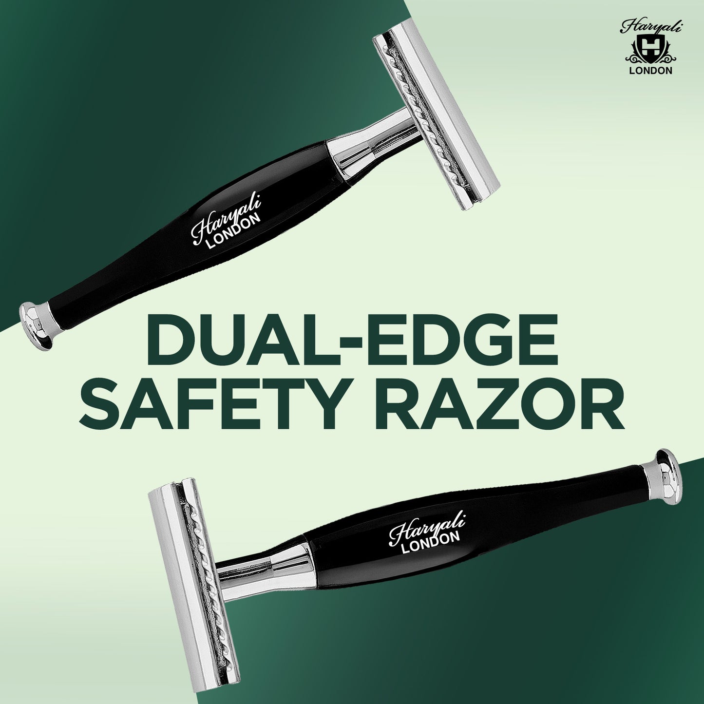 Haryali's Tandoori Safety Razor - Black - HARYALI LONDON
