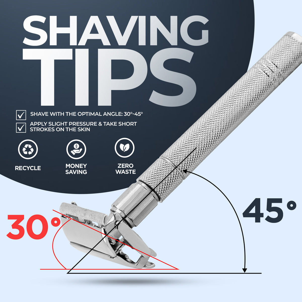 Haryali's Butterfly Safety Razor - Steel Handle - HARYALI LONDON