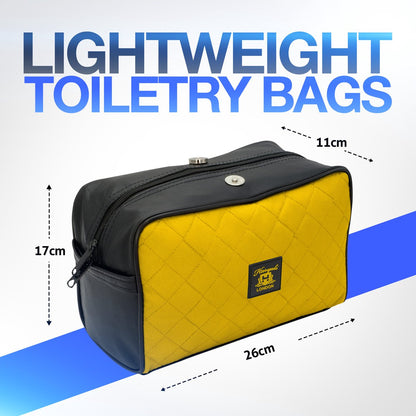 Yellow Colored Toiletry Travel Bag - HARYALI LONDON