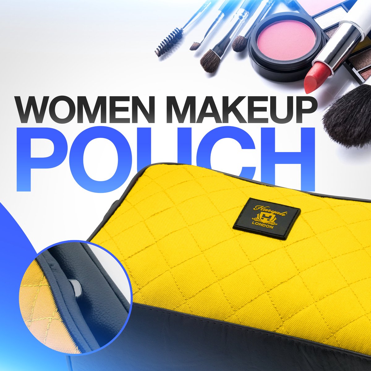 Yellow Colored Toiletry Travel Bag - HARYALI LONDON