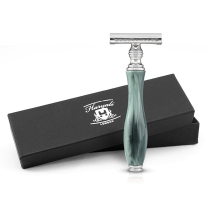 Haryali's Double Edge Safety Razor - Green - HARYALI LONDON
