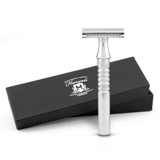 Haryali's Classy Safety Razor - Steel Handle - HARYALI LONDON