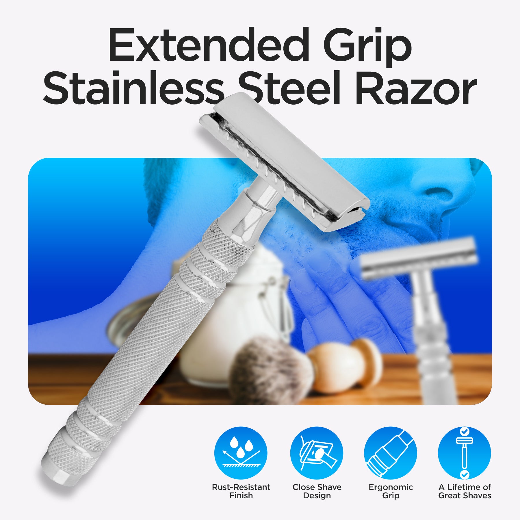 Haryali's Elegant Double Edge Safety Razor - HARYALI LONDON