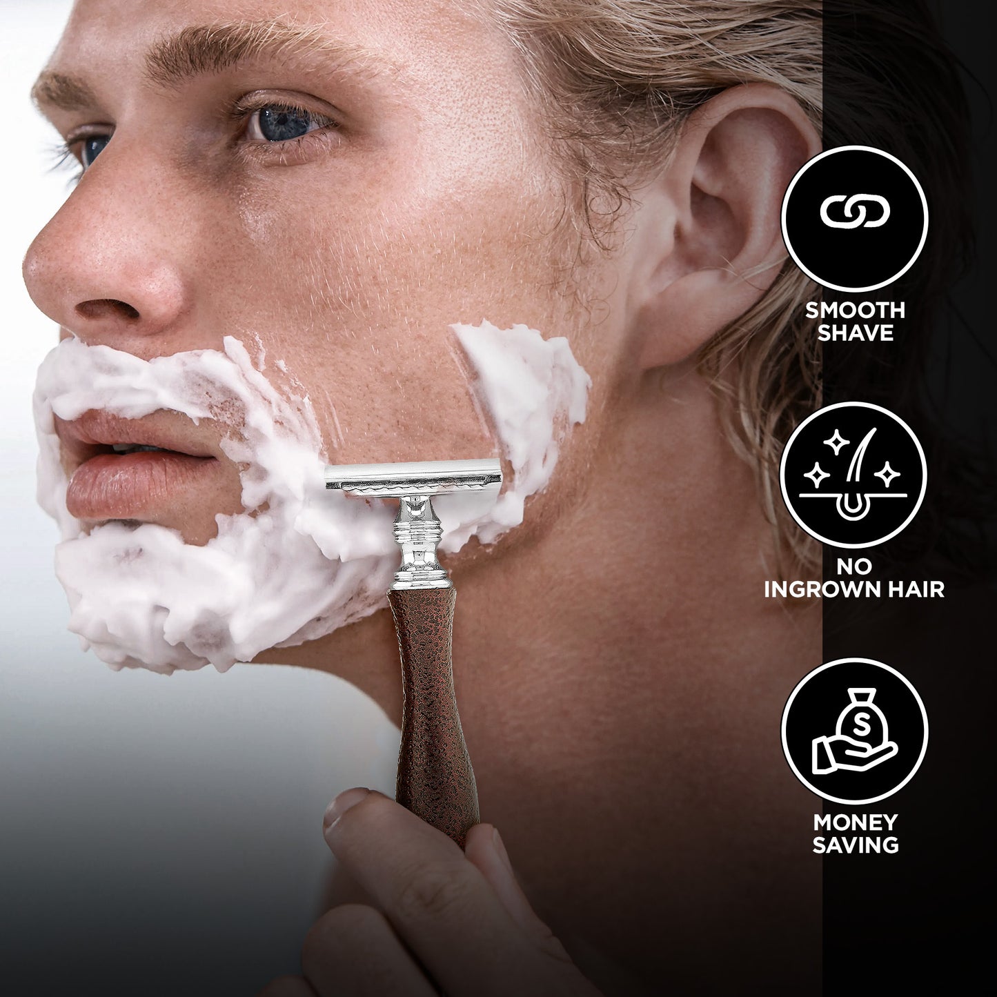 Haryali's Antique Safety Razor - Maroon - HARYALI LONDON