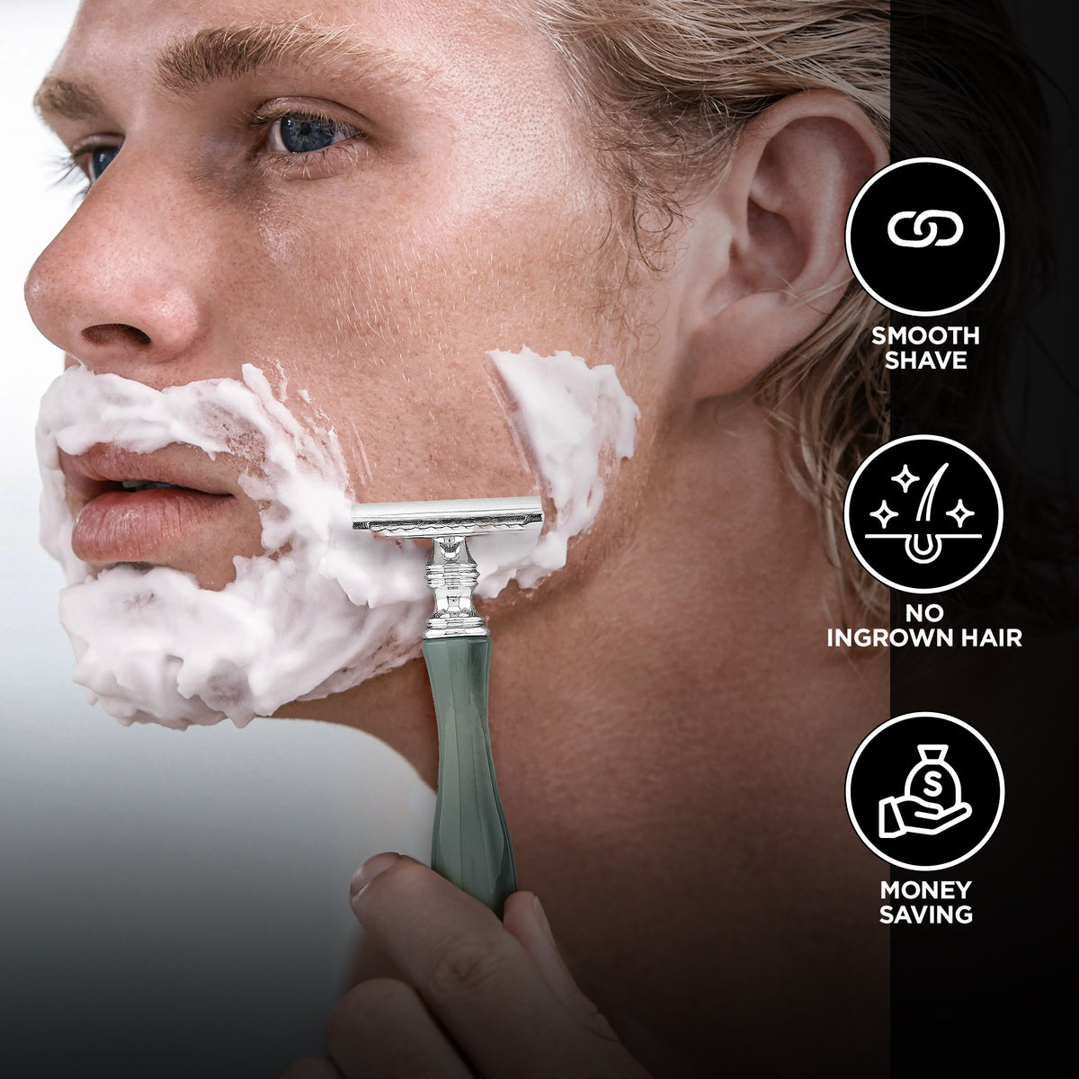 Haryali' Safety Razor - Black Green - HARYALI LONDON