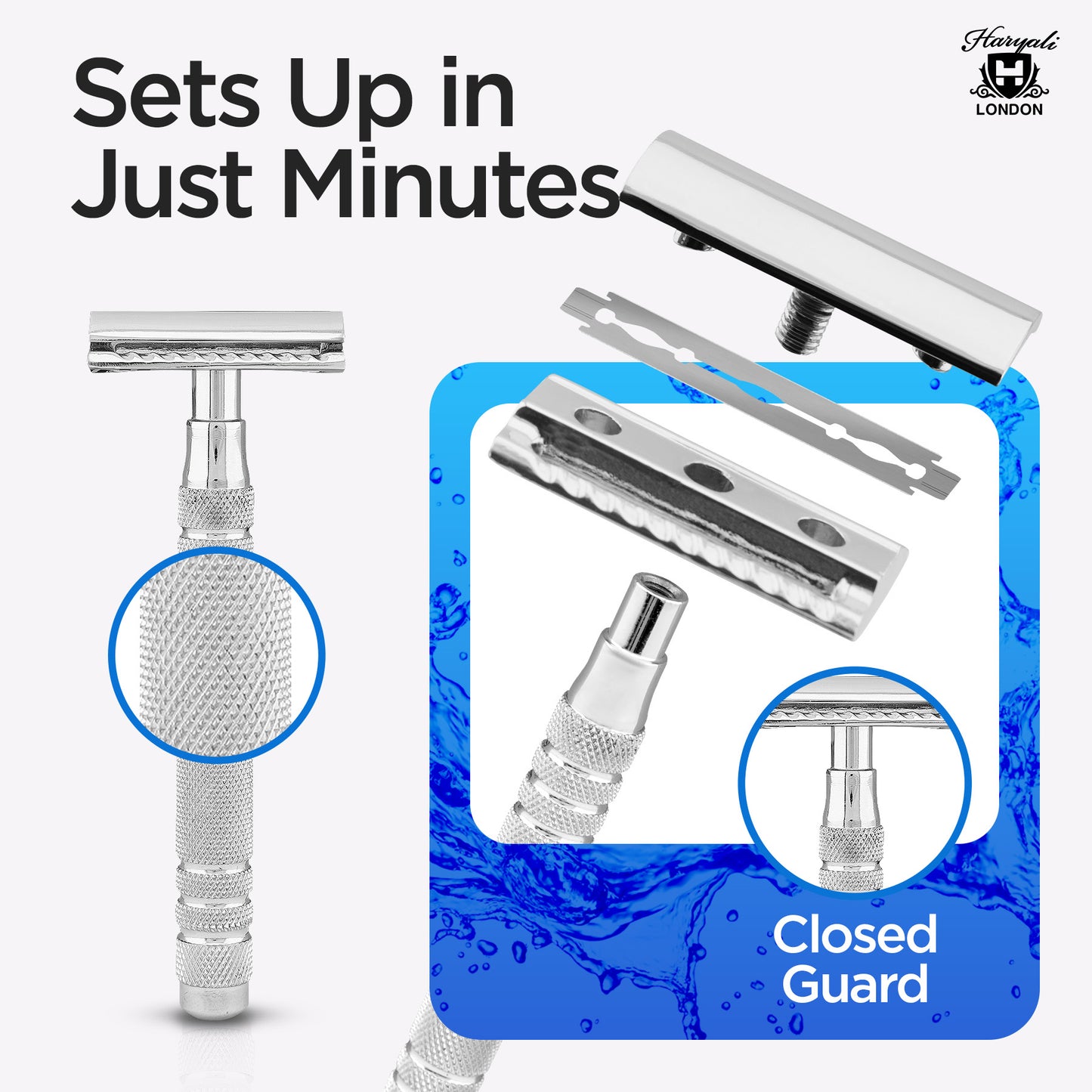 Haryali's Elegant Double Edge Safety Razor - HARYALI LONDON