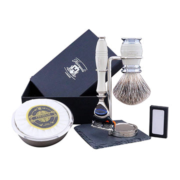 Haryali's Apex Range Super Badger Hair Shaving Kit - HARYALI LONDON