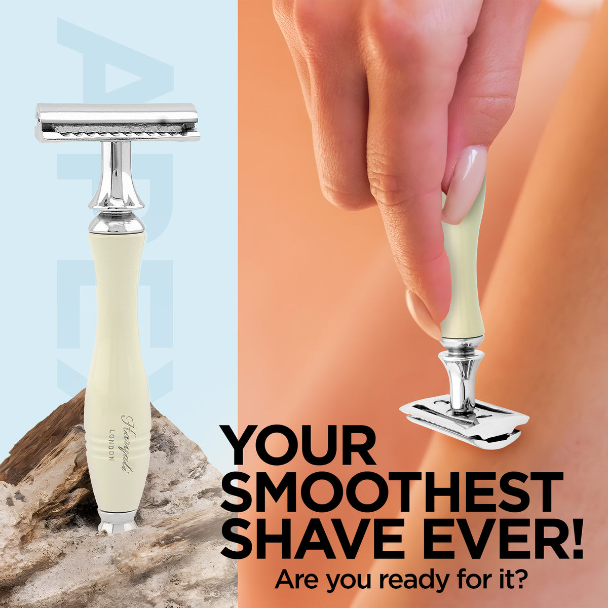 Haryali Double Edge Razor Apex - Ivory - HARYALI LONDON