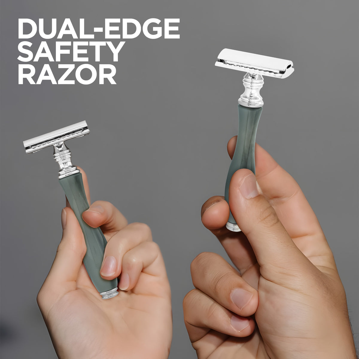 Haryali' Safety Razor - Black Green - HARYALI LONDON