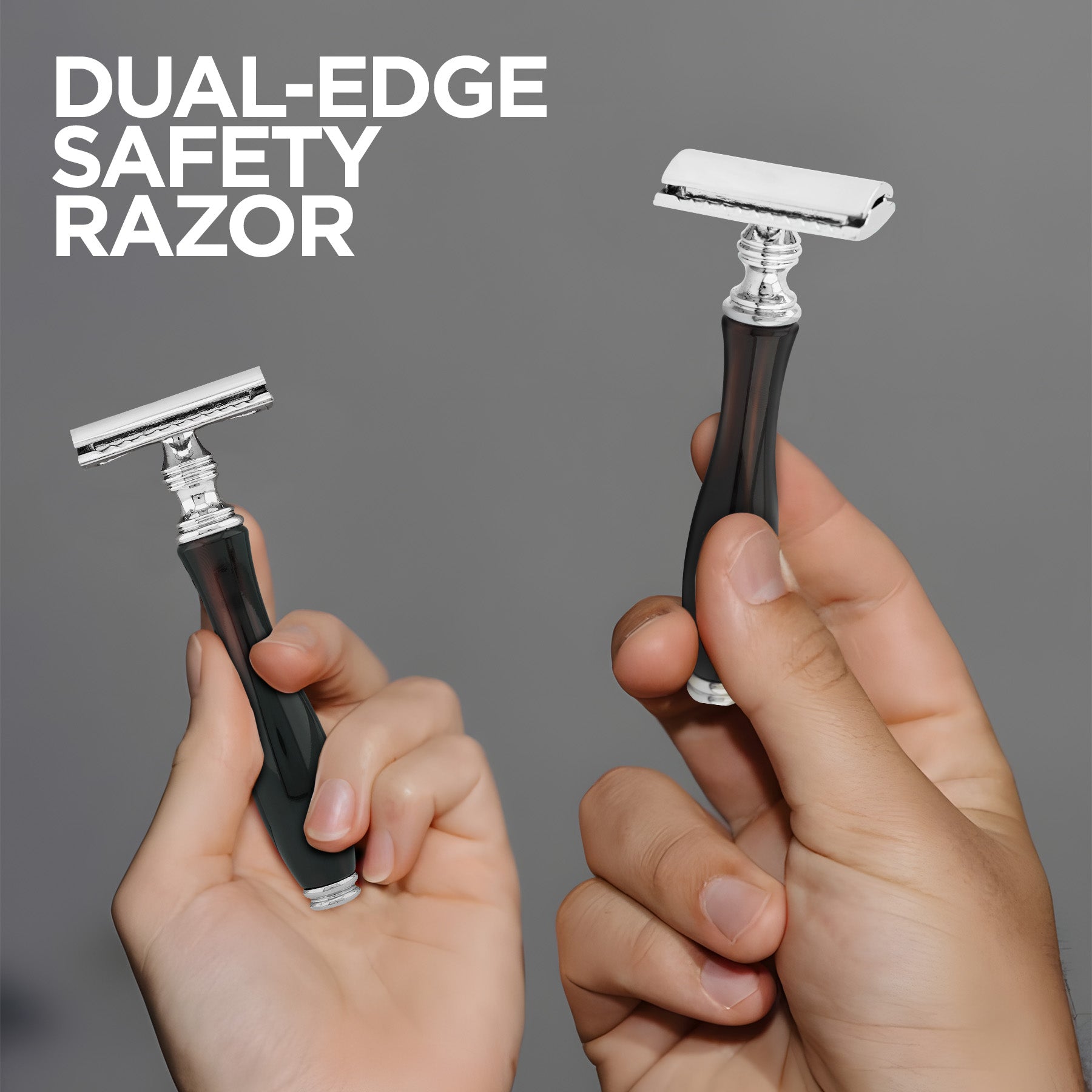 Haryali's Safety razor - Black Red - HARYALI LONDON