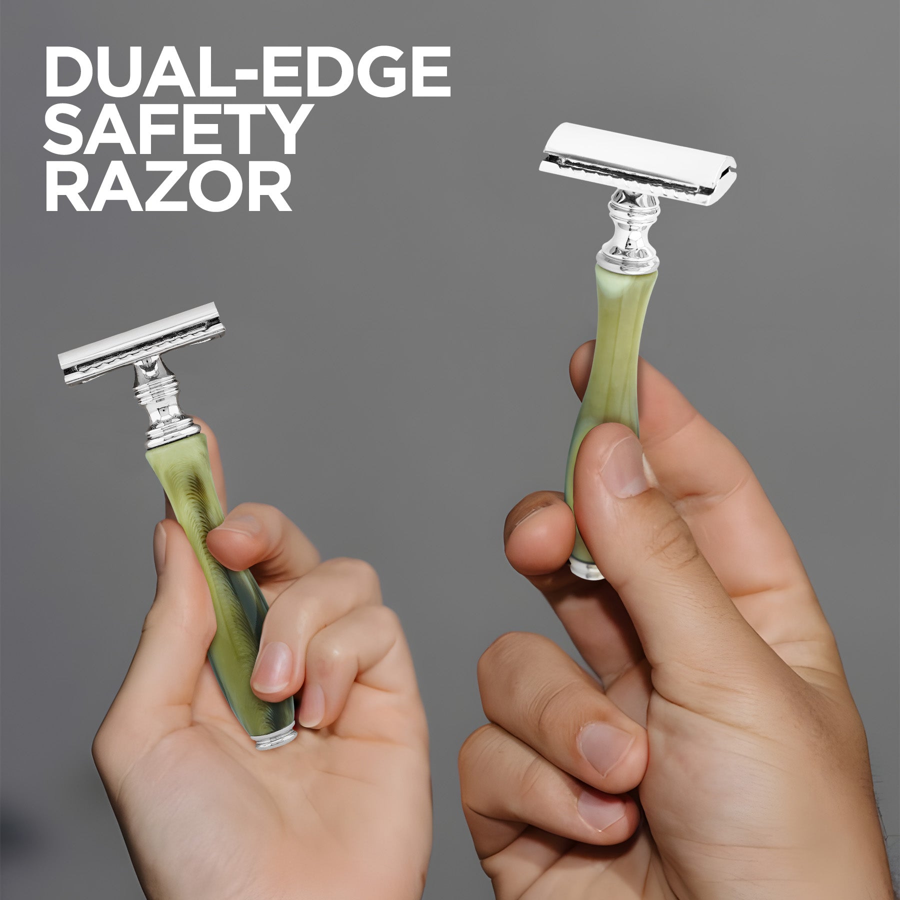 Haryali's Safety Razor - Tortoise Horn Imitation - HARYALI LONDON
