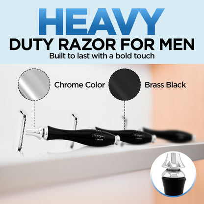 Haryali Double Edge Razor Apex - Black - HARYALI LONDON