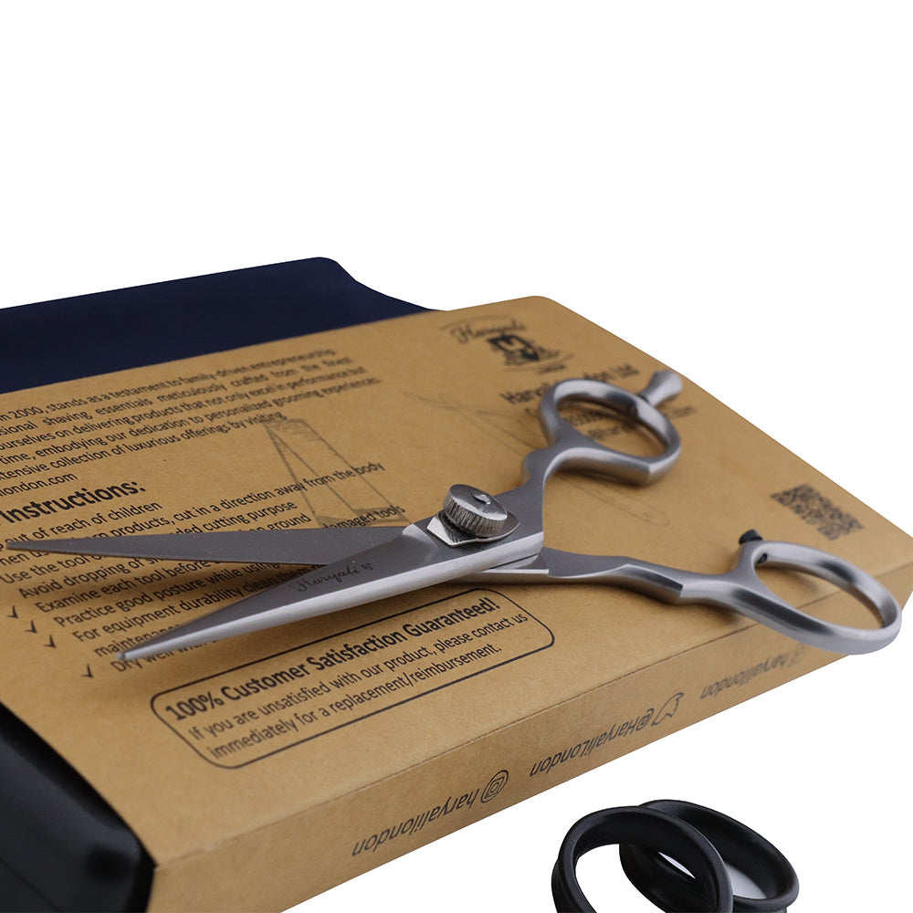 Professional 6" barber scissors and shears with adjustable screw