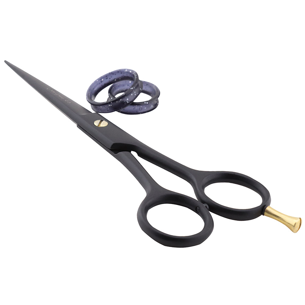 Haryali Black 6.5" Hairdressing Barber Scissors for Men