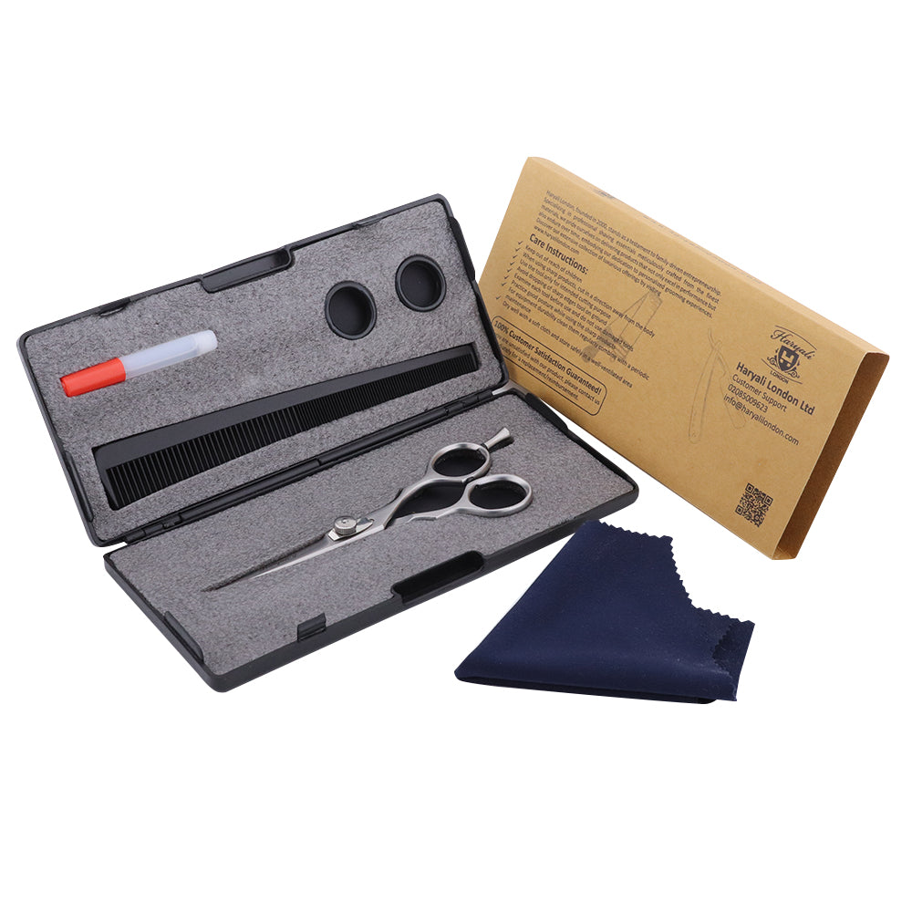 Professional 6" barber scissors and shears with adjustable screw