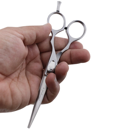 Professional 6" barber scissors and shears with adjustable screw