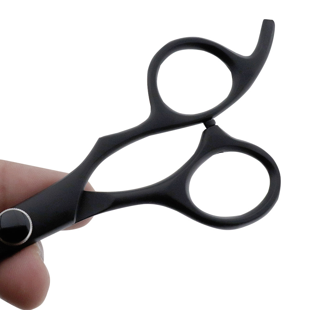 Black 6.5" Barber Scissors & Thinning Shears Set with Fix Hook