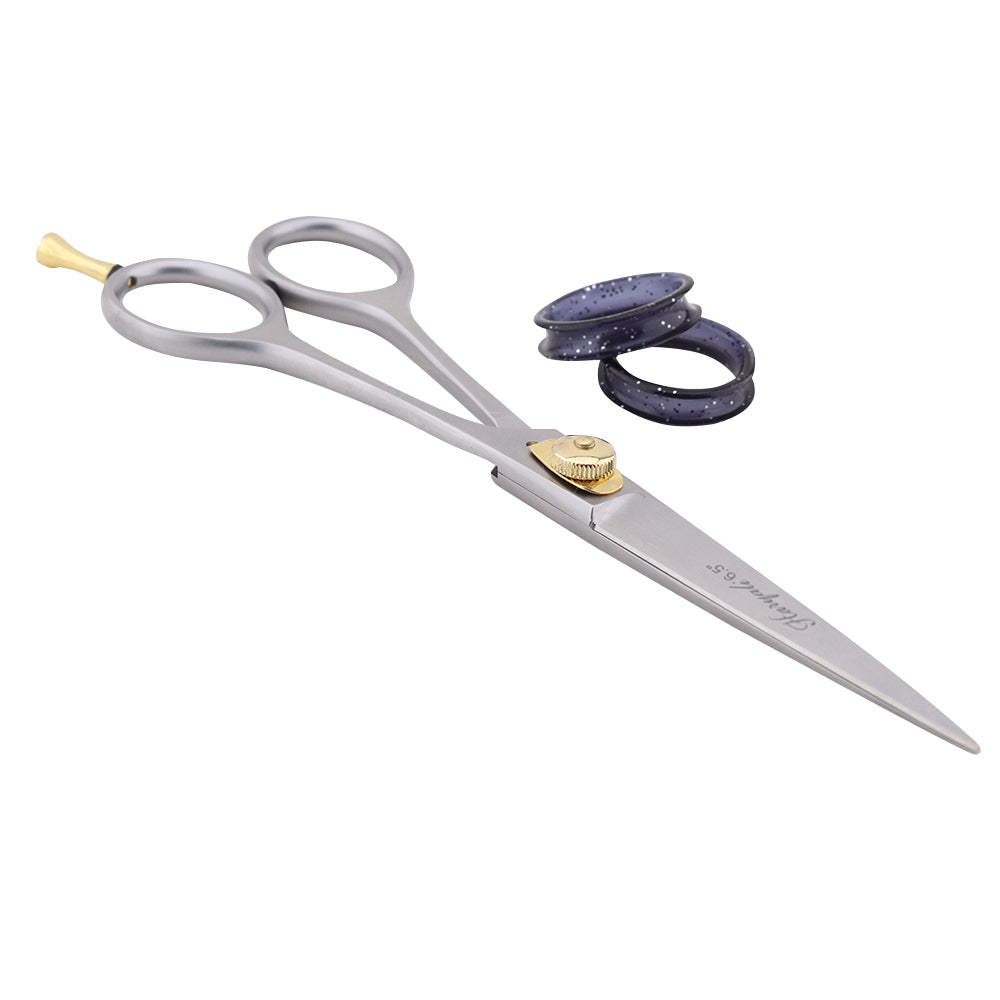 Stainless Steel 6.5" Hair Scissors Barber with Adjustable Screw