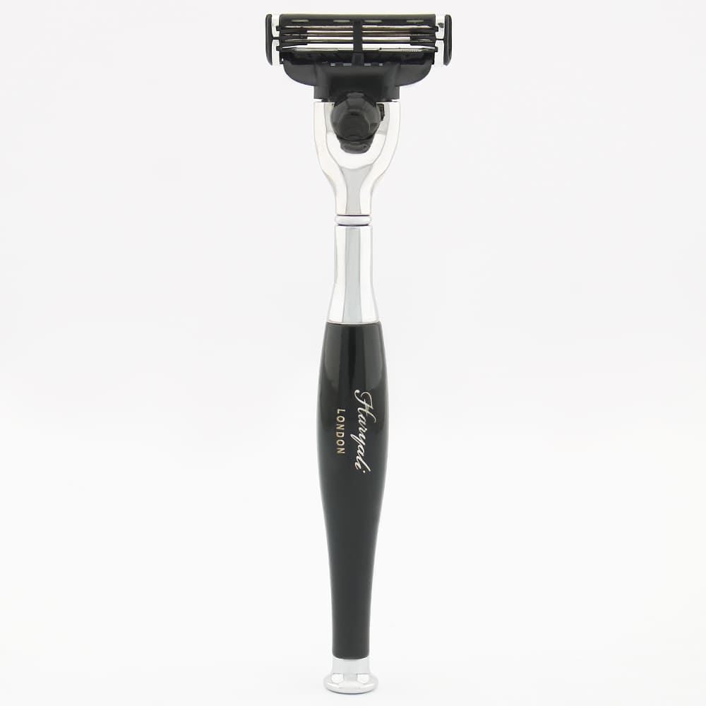 Haryali's Tandoori 3 Edge Shaving Razor Black Color - HARYALI LONDON
