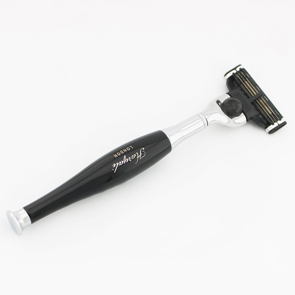 Haryali's Tandoori 3 Edge Shaving Razor Black Color - HARYALI LONDON