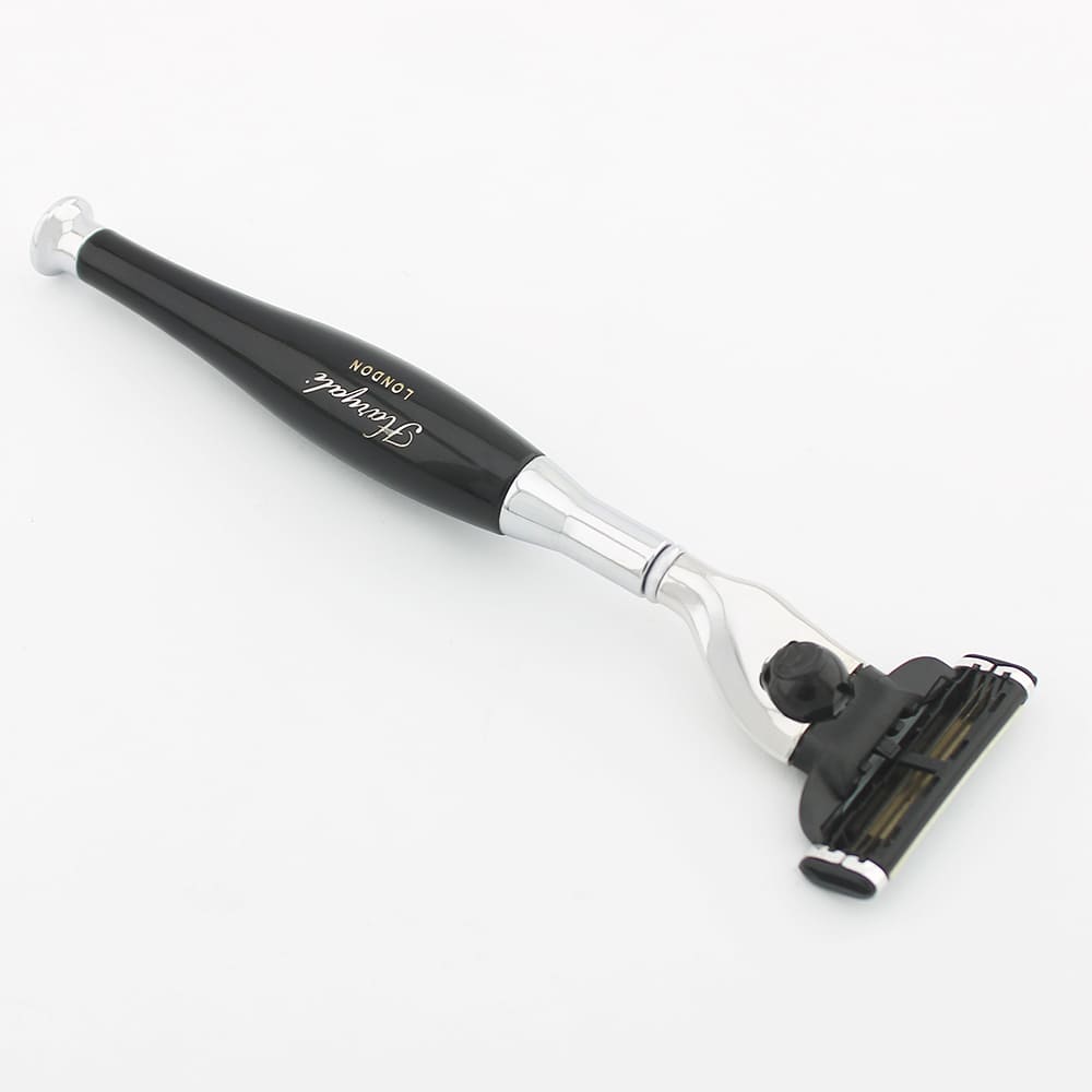 Haryali's Tandoori 3 Edge Shaving Razor Black Color - HARYALI LONDON