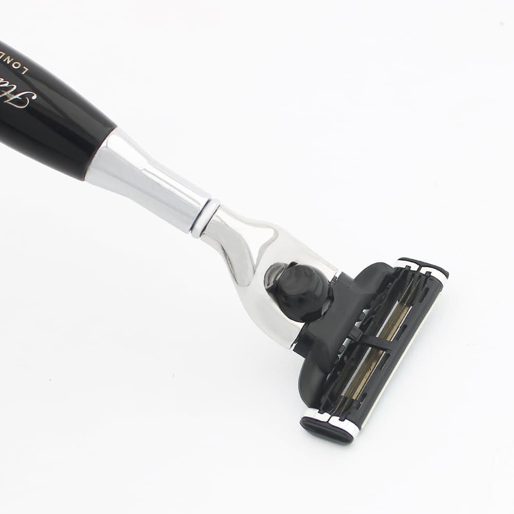 Haryali's Tandoori 3 Edge Shaving Razor Black Color - HARYALI LONDON