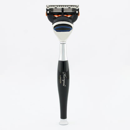 Haryali's Tandoori 5 Edge Shaving Razor - Black Color - HARYALI LONDON