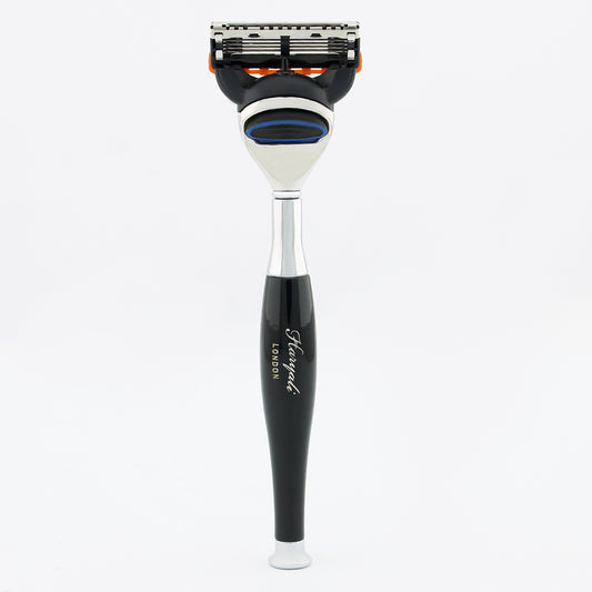 Haryali's Tandoori 5 Edge Shaving Razor - Black Color - HARYALI LONDON