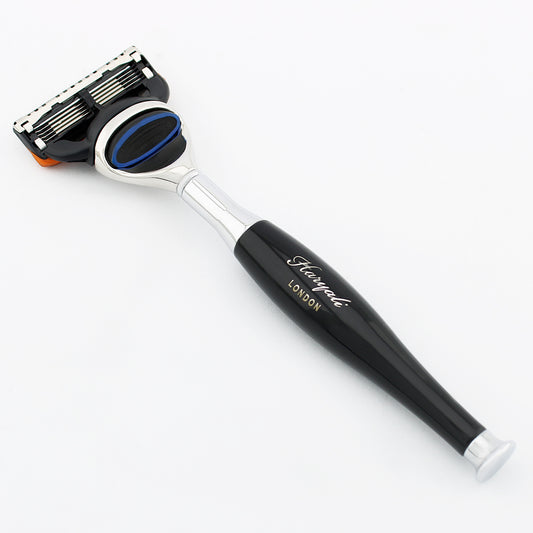 Haryali's Tandoori 5 Edge Shaving Razor - Black Color - HARYALI LONDON