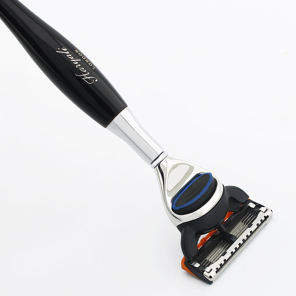 Haryali's Tandoori 5 Edge Shaving Razor - Black Color - HARYALI LONDON