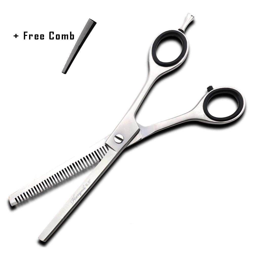 Haryali London 6.5 Hair Thinning Texturizing Barber Scissors - HARYALI LONDON