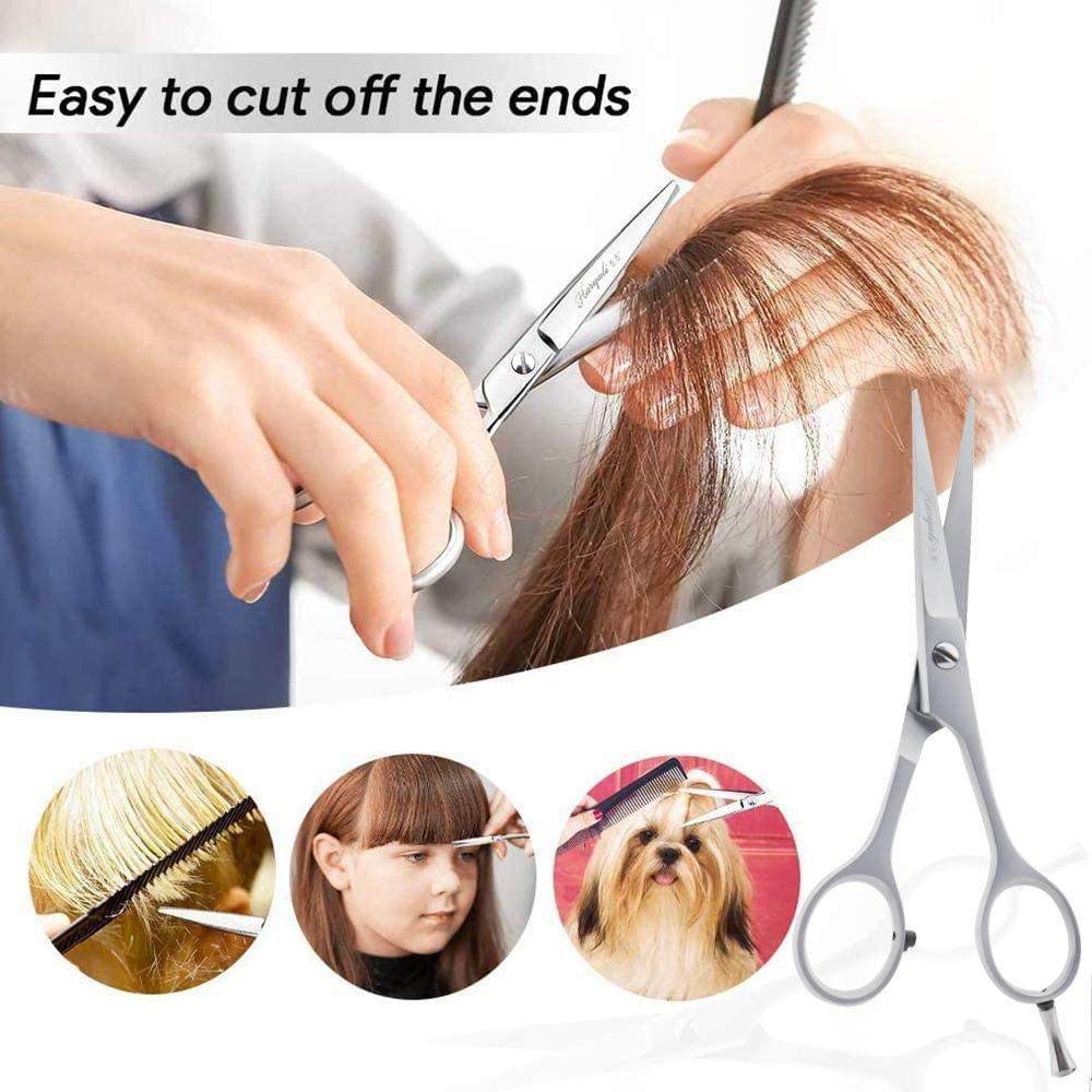 Haryali London 6.5” Silver Hair Cutting Sharp Scissors Set - HARYALI LONDON