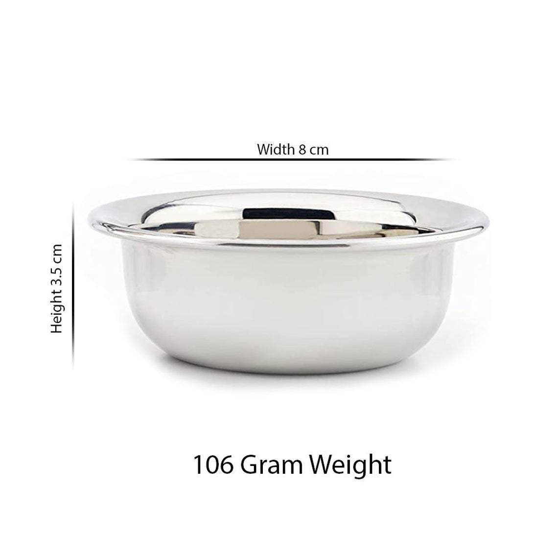 Haryali London Stainless Steel Shaving Soap Bowl - HARYALI LONDON