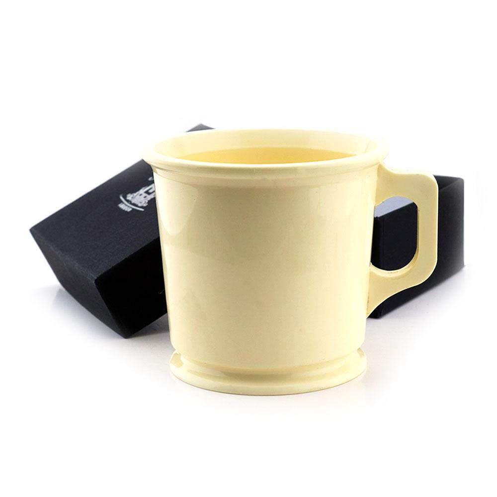 Ivory Shaving Mug In Classical Victorian Style Light Weight In Plastic - HARYALI LONDON