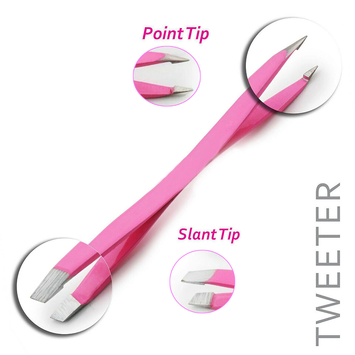 Haryali London Pink Eyebrows Tweezers - HARYALI LONDON