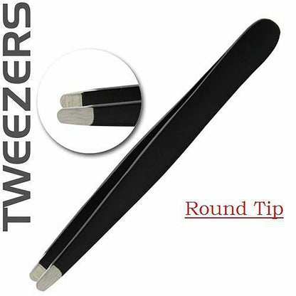 Professional Black Eyebrow Tweezers - HARYALI LONDON