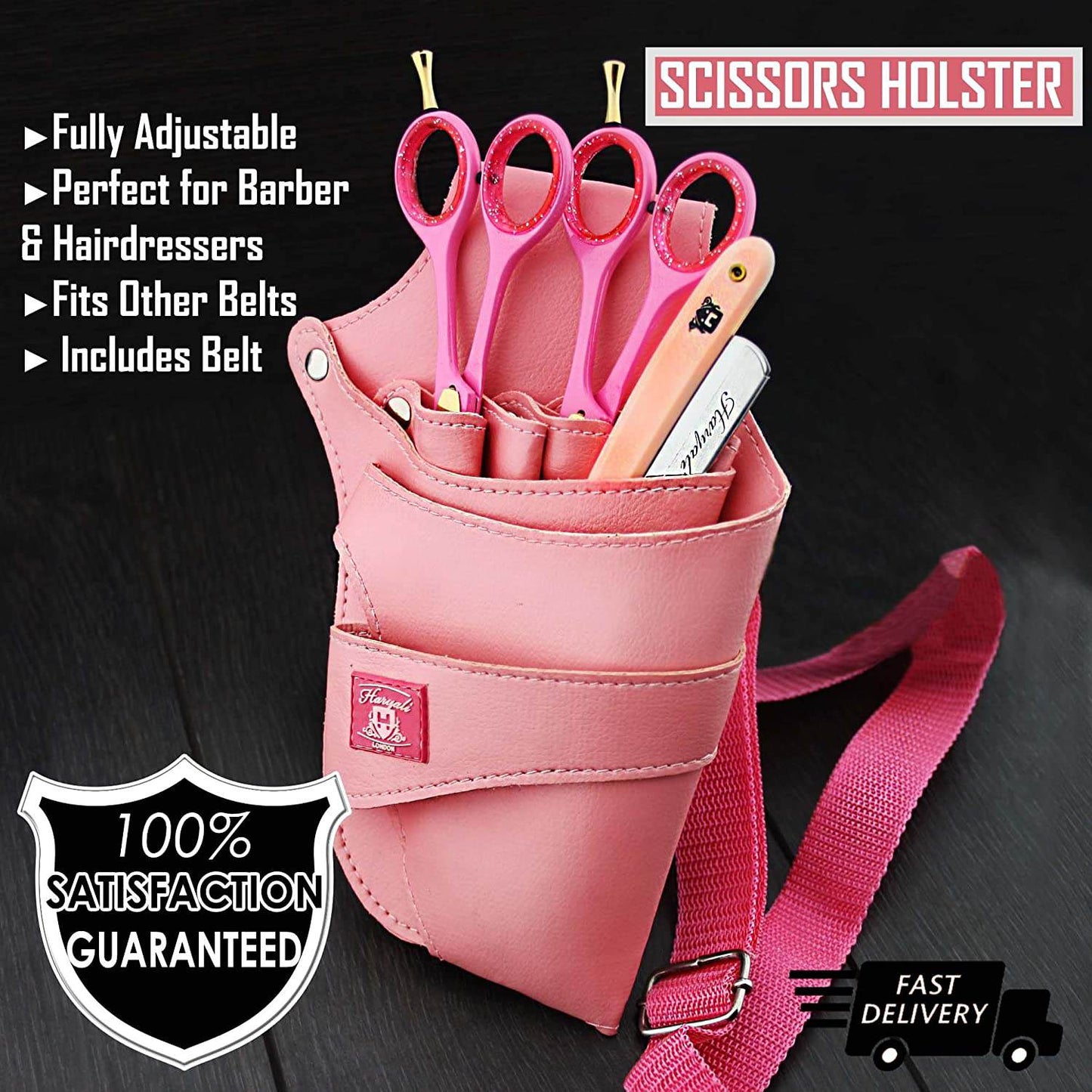 Barber/Salon Hairdressing Scissors Holster/Hairdressing Tools Bag/Scissors Pouch - HARYALI LONDON