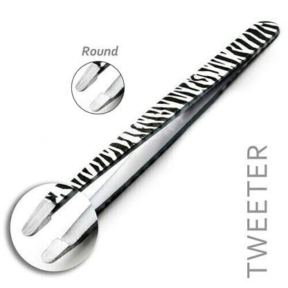 Professional Stainless Steel Zebra Print Eyebrow Tweezers Set - HARYALI LONDON