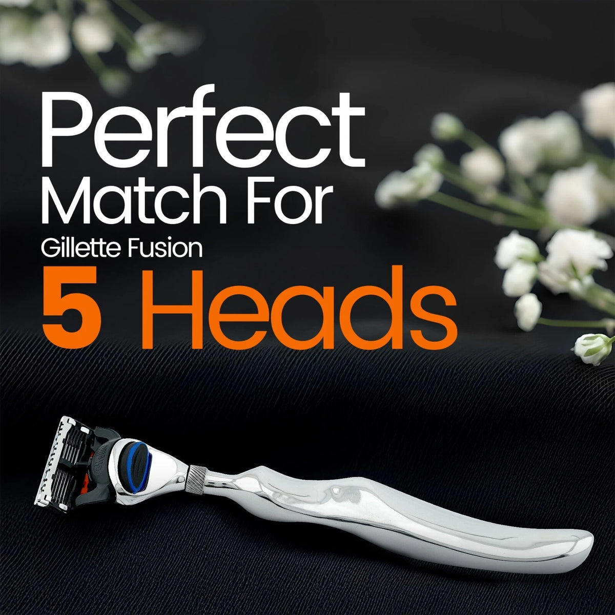 5 Blade Shaving Razor Stainless Steel Wavy Long Handle - HARYALI LONDON