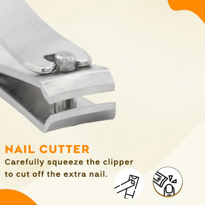 Professional Nail Clipper & Toenail Cutter Set with Nail File - HARYALI LONDON