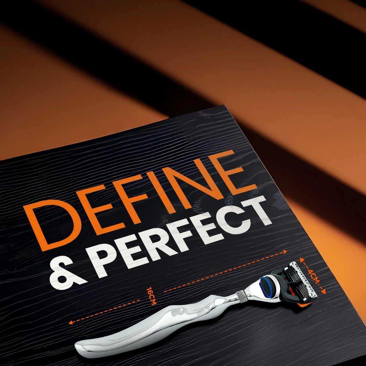 5 Blade Shaving Razor Stainless Steel Wavy Long Handle - HARYALI LONDON