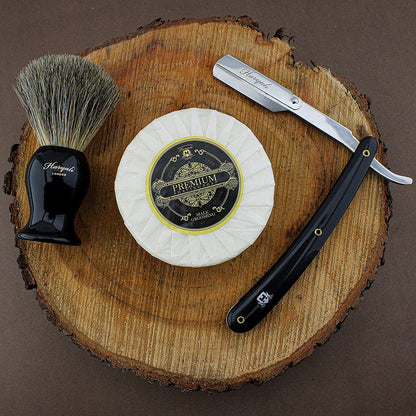 Haryali's Straight Edge Razor Kit - Black Color